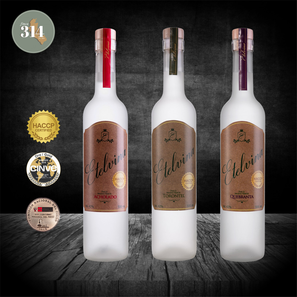Pisco Premium "eTELVINA" — Lima, Peru