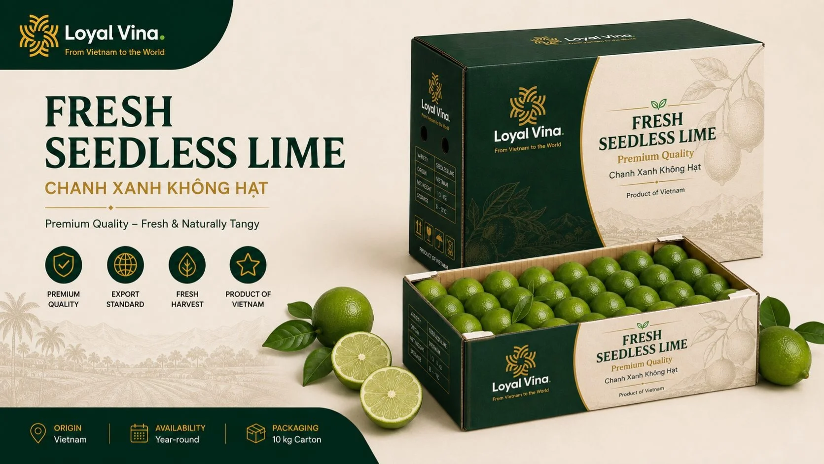 Fresh Seedless Lime