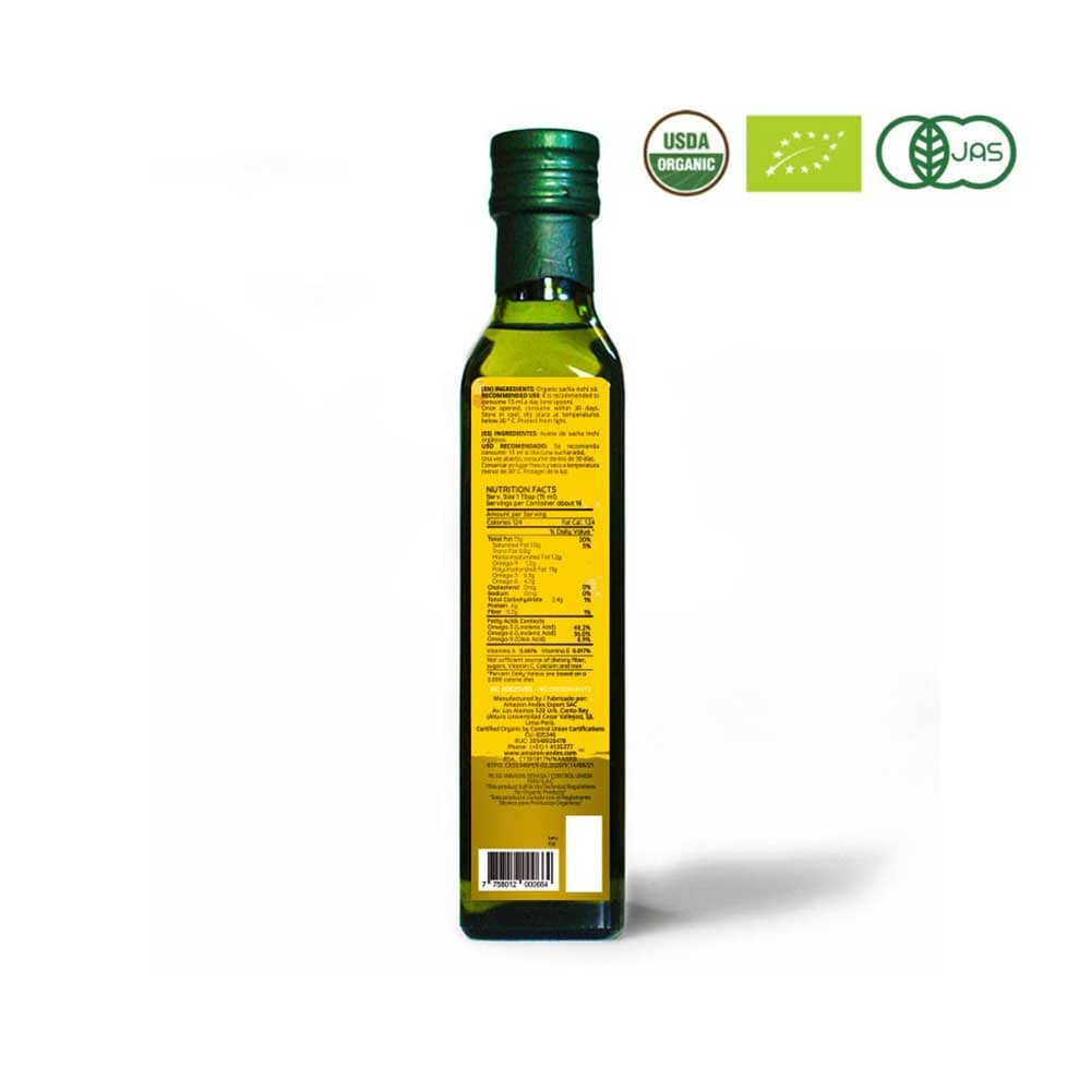 ORGANIC SACHA INCHI OIL 250ML — lima, Peru 2