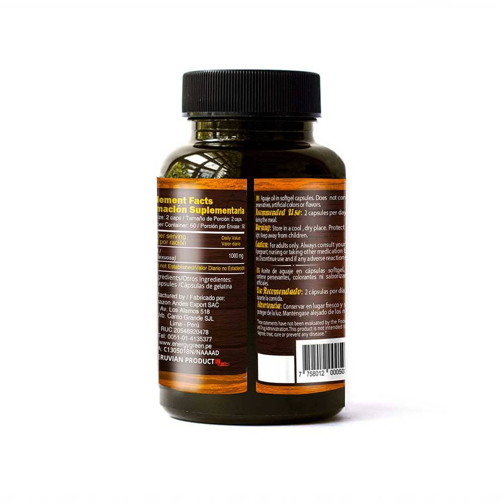 aguaje softgel capsules — lima, Peru 2