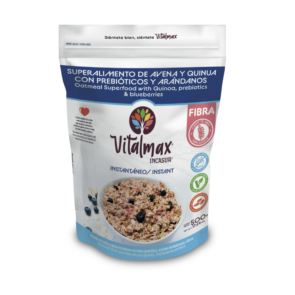 Oatmeal Superfood with Quinoa, prebiotics & blueberries — Lima, Peru
