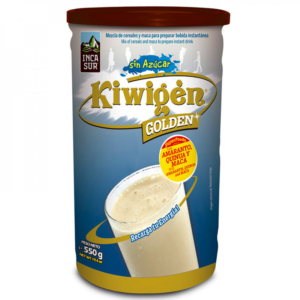 KIWIGEN GOLDEN DRINK MIX SUGAR-free. INCASUR - Mix of cereals and maca to prepare instant drink — Lima, Peru