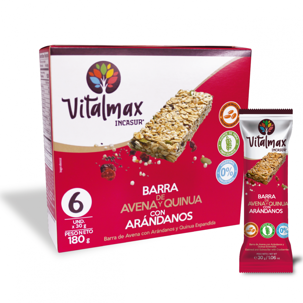 Oatmeal and quinia bar with cranberries — Lima, Peru